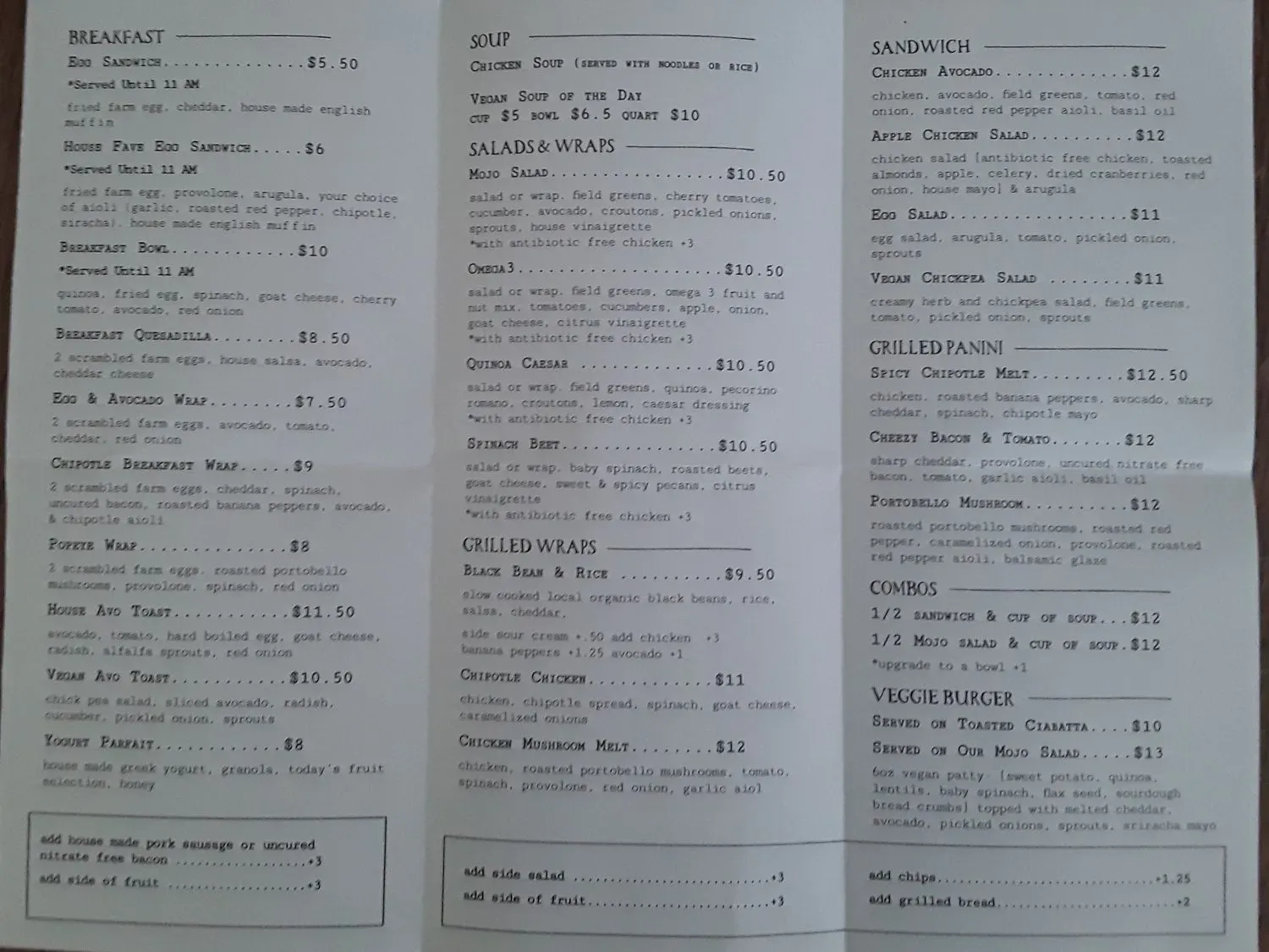 Menu 2