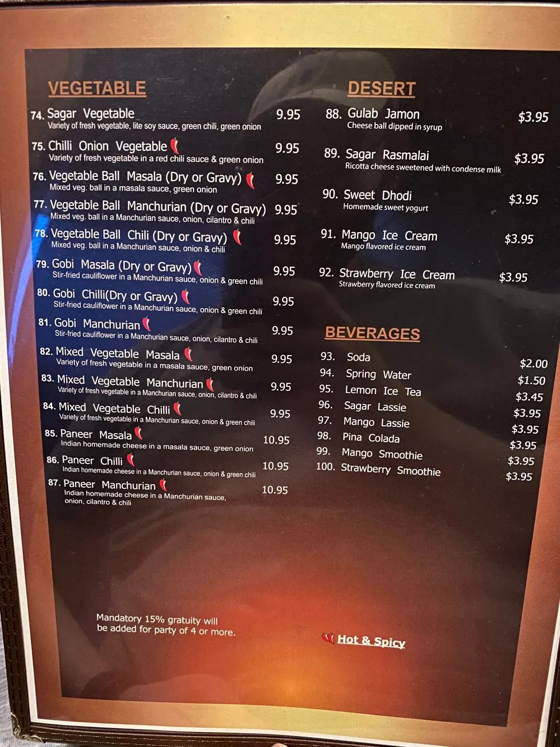 Menu 5