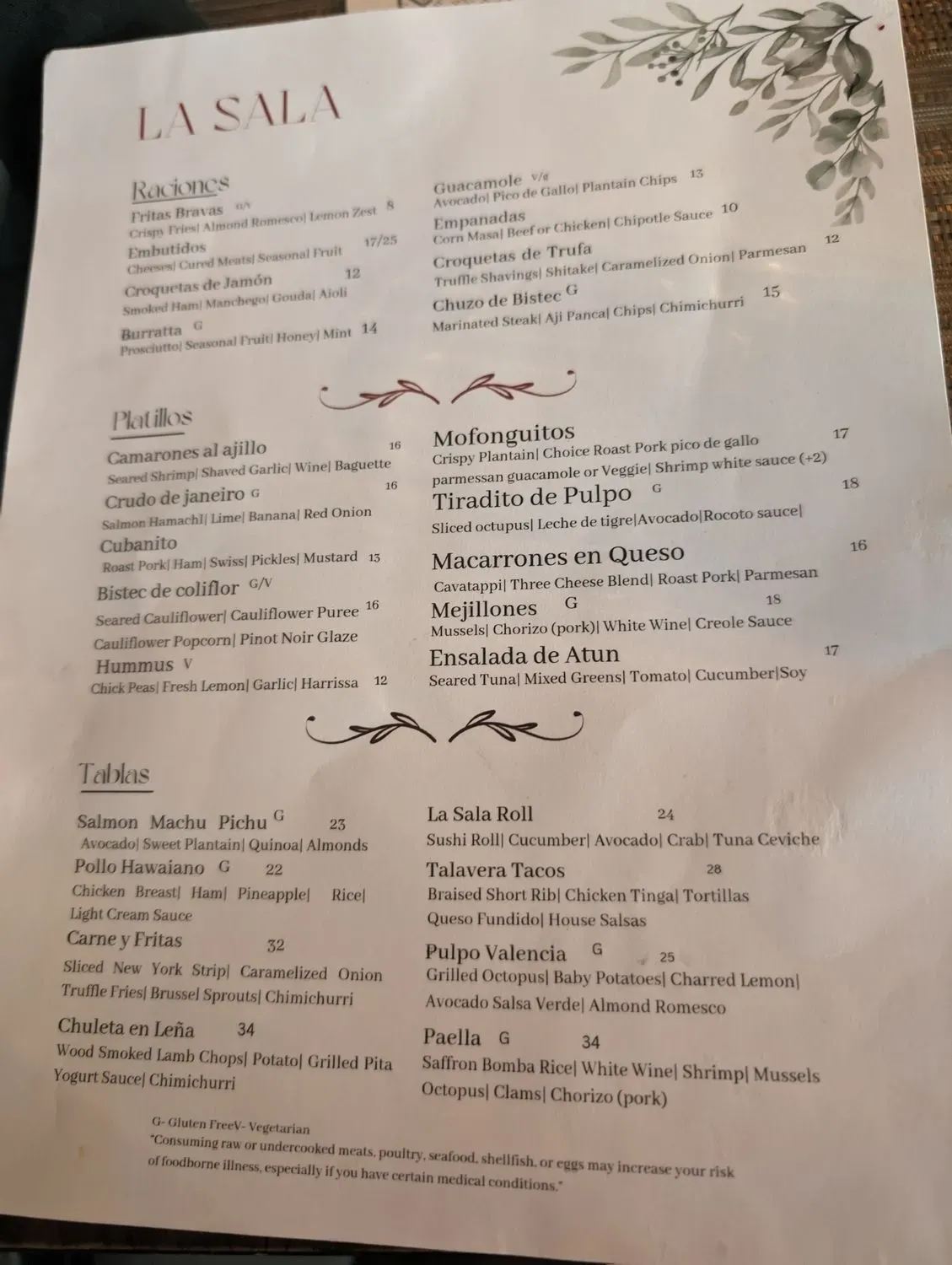 Menu 4