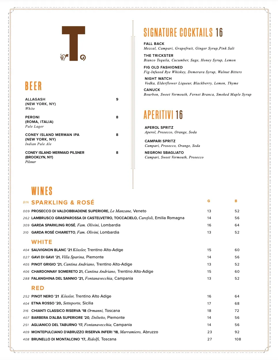 Menu 2