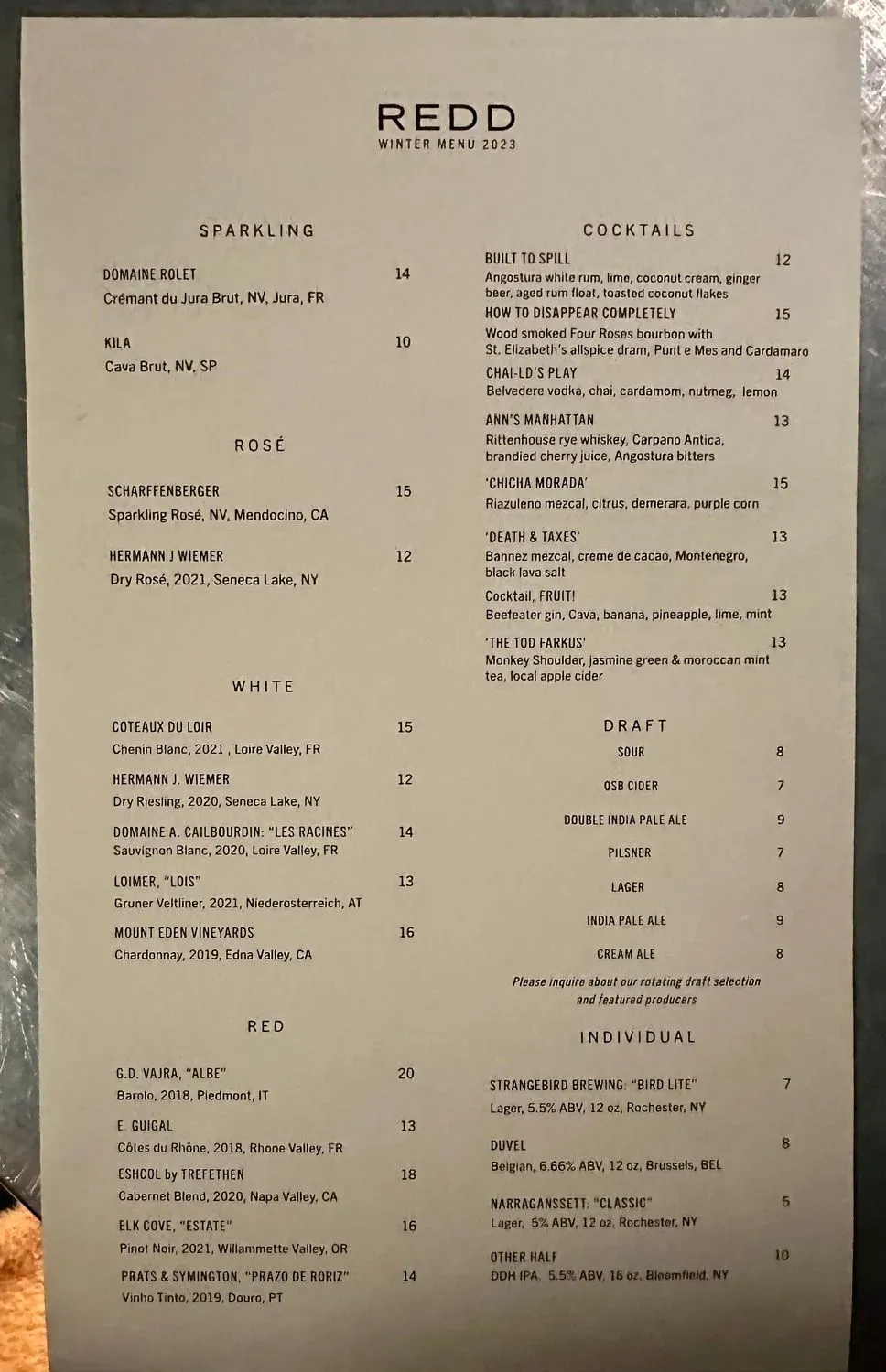 Menu 2