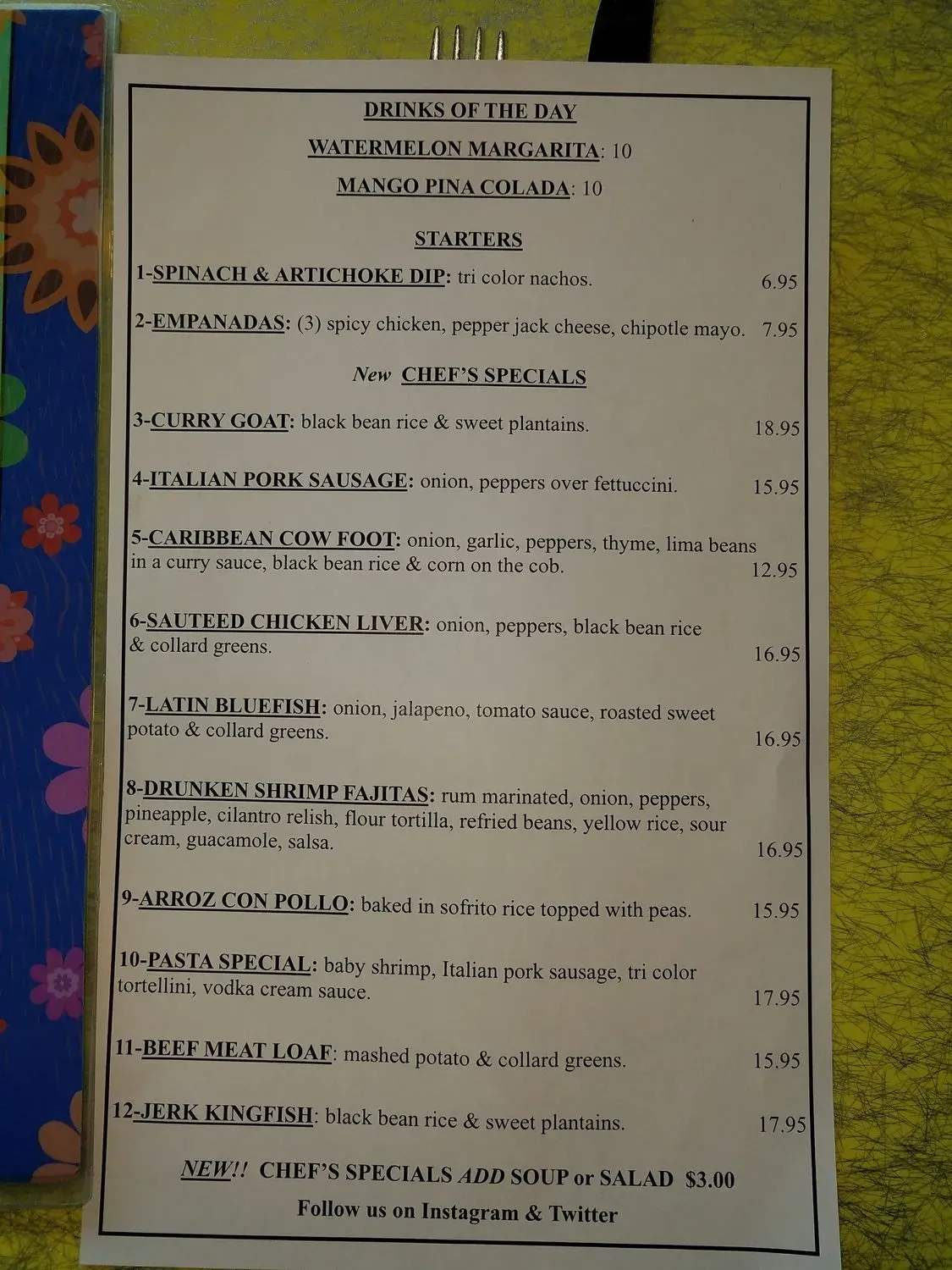 Menu 6