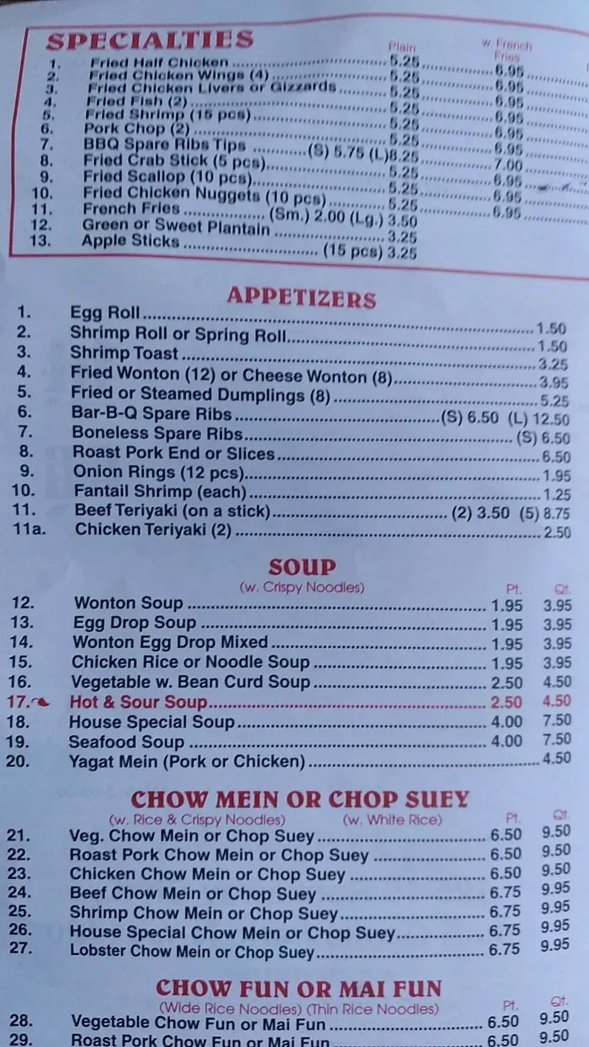 Menu 5