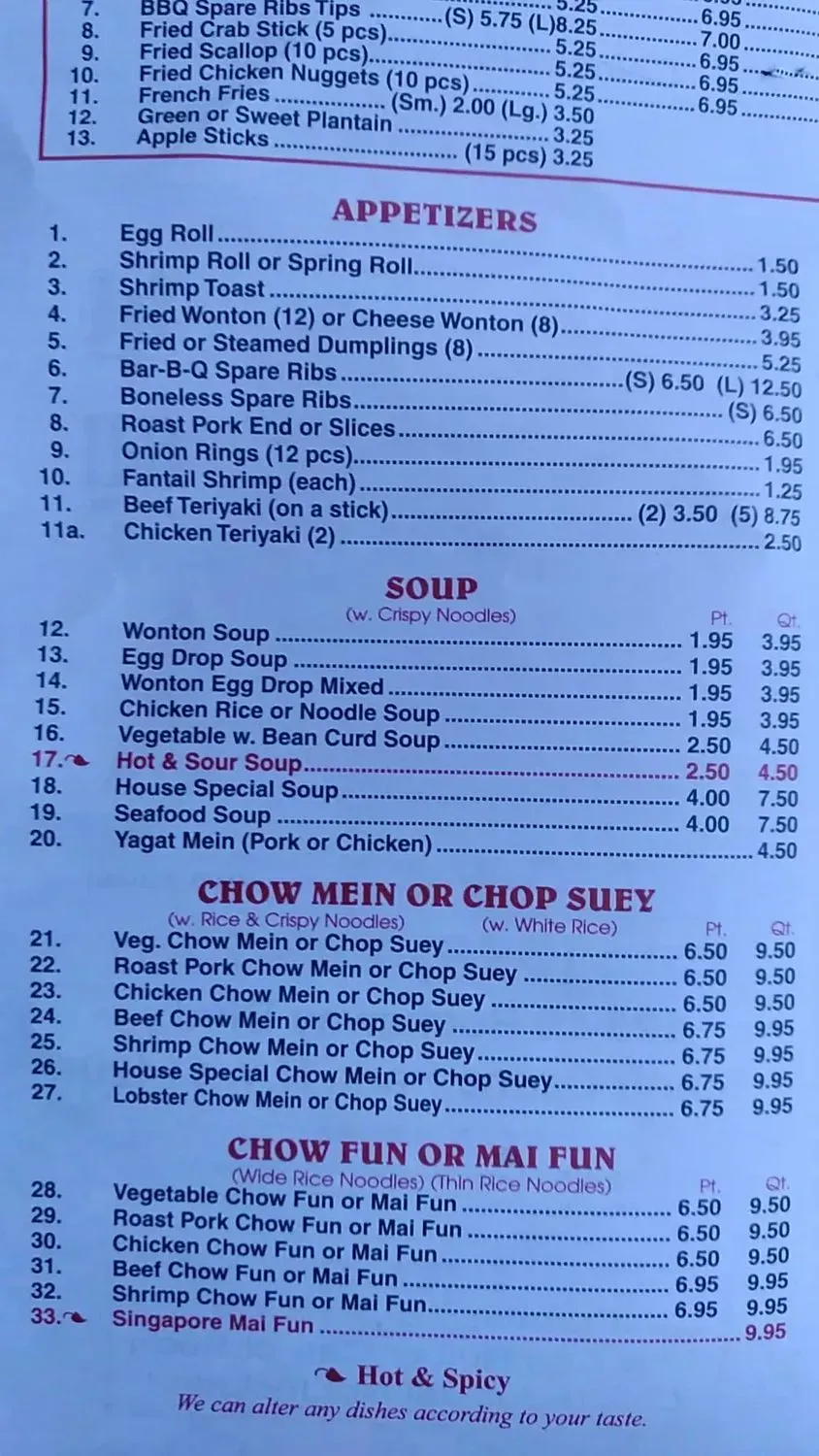 Menu 5