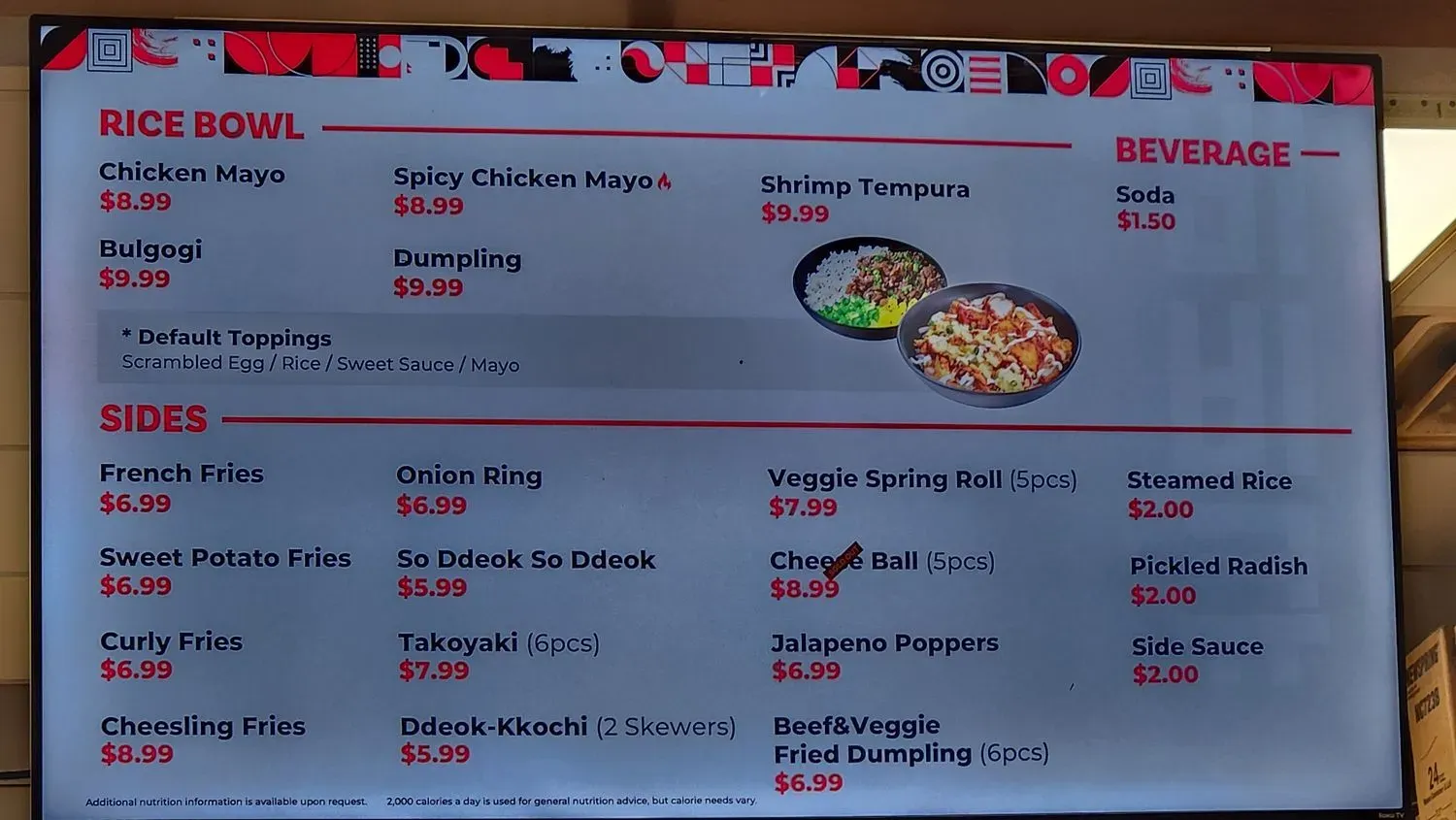 Menu 5