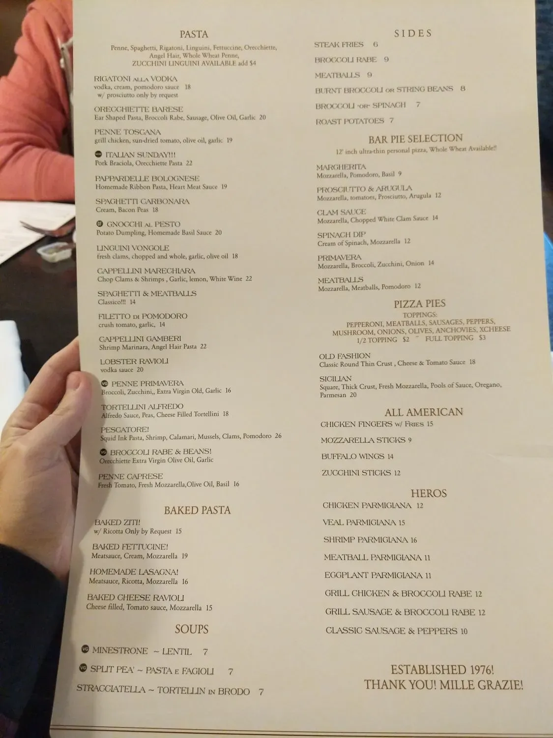 Menu 1