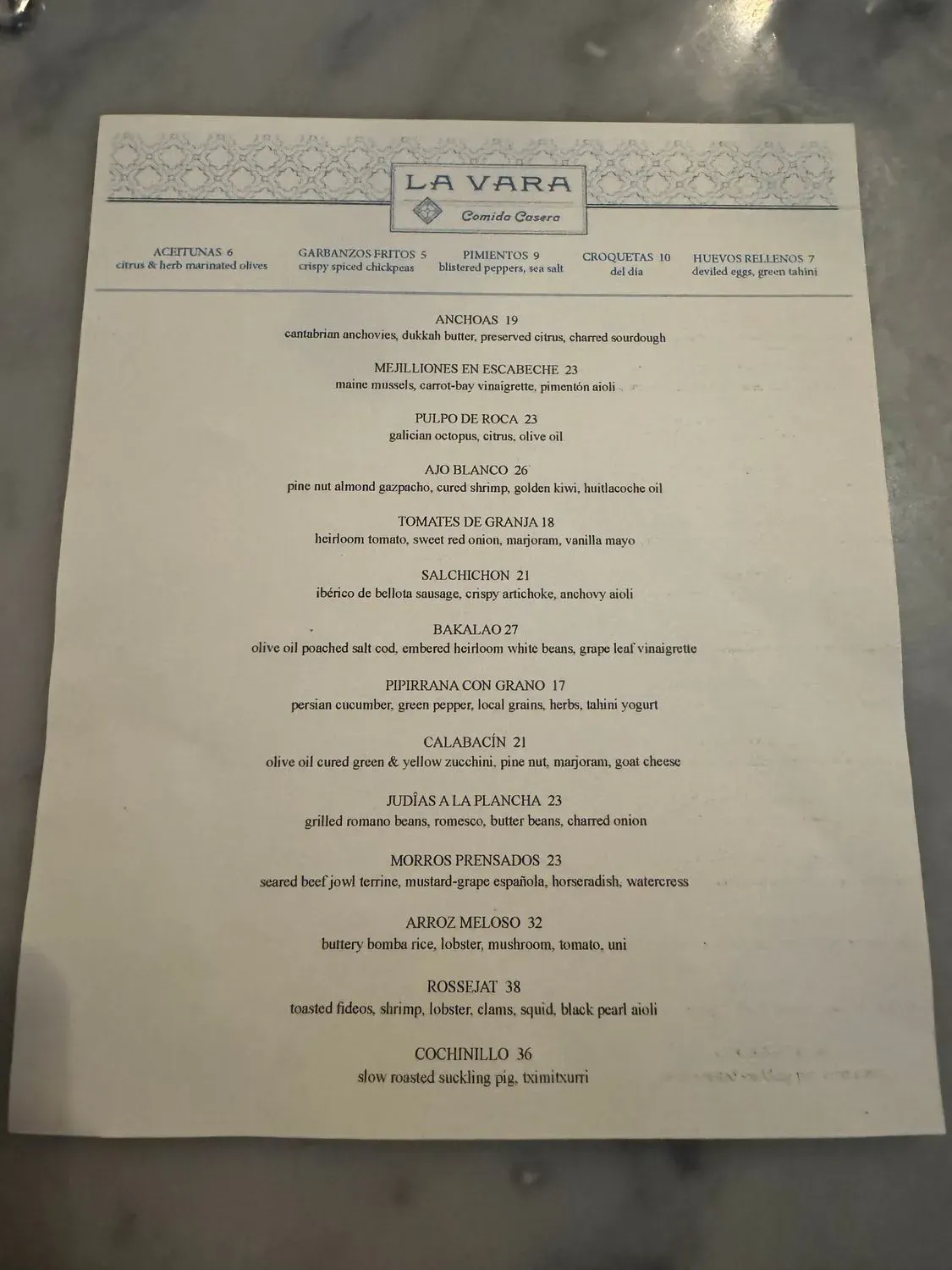 Menu 6