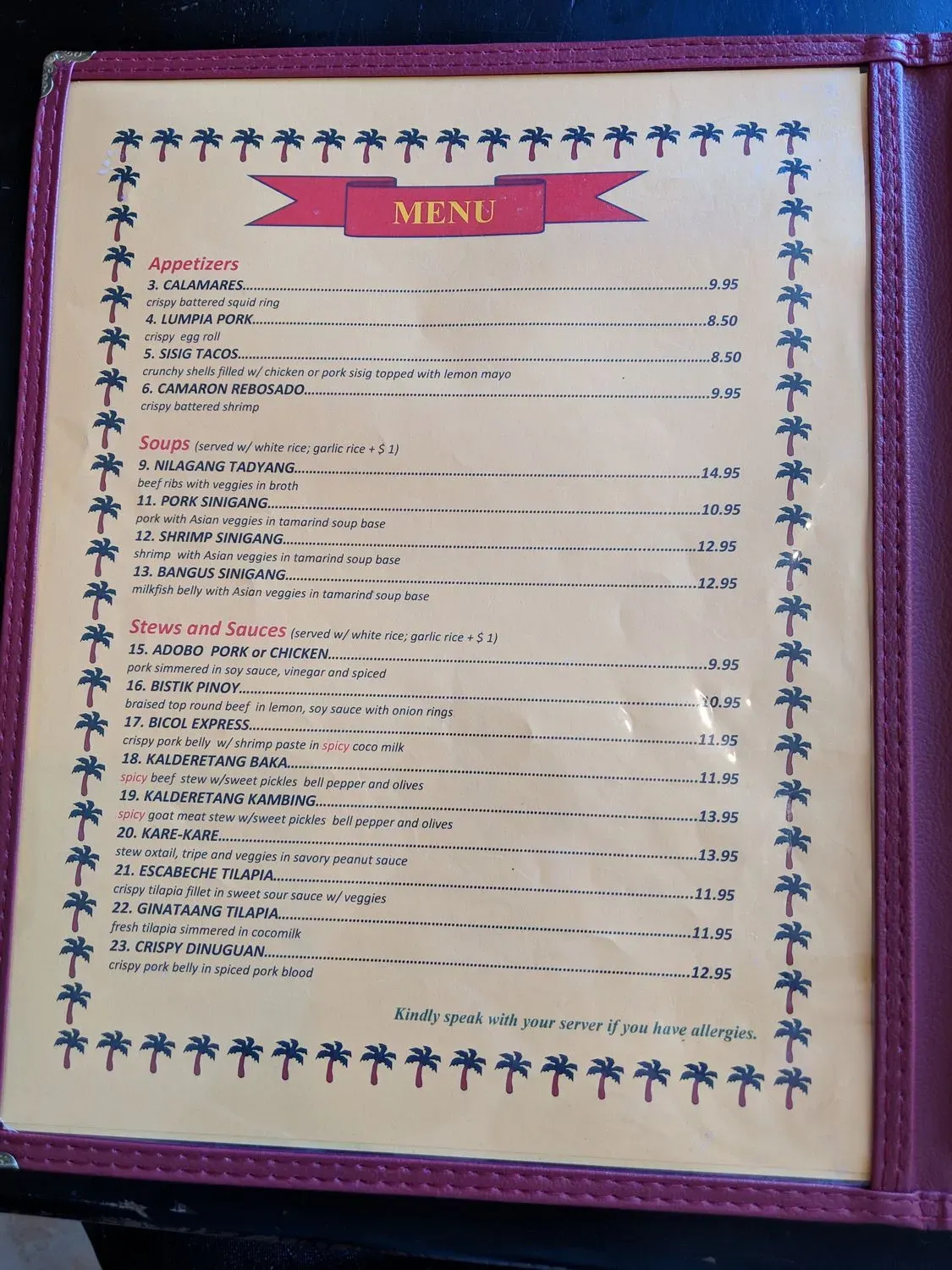 Menu 5