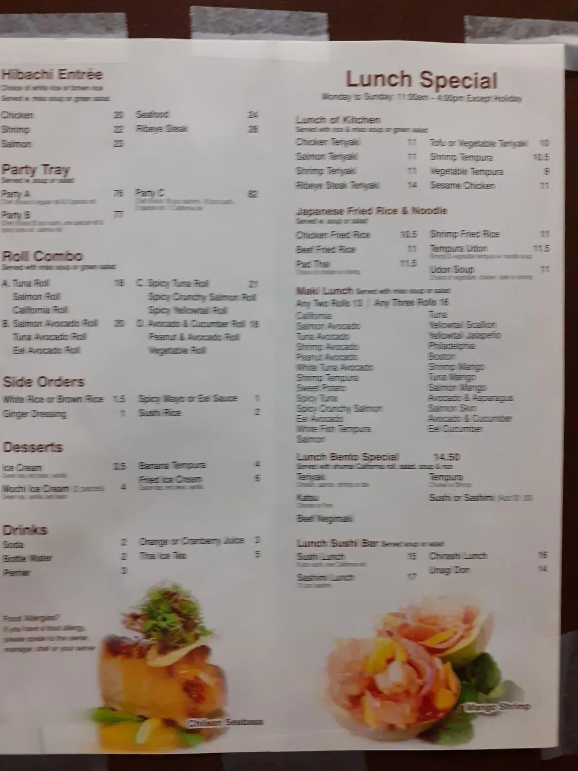 Menu 2