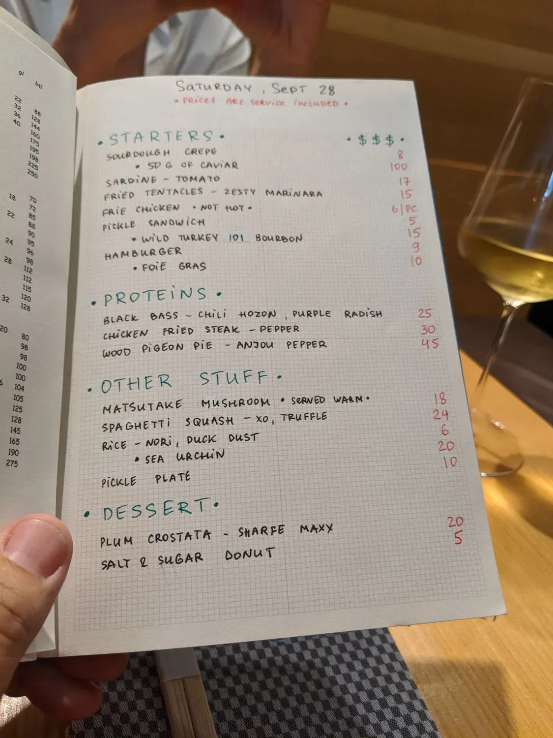 Menu 5