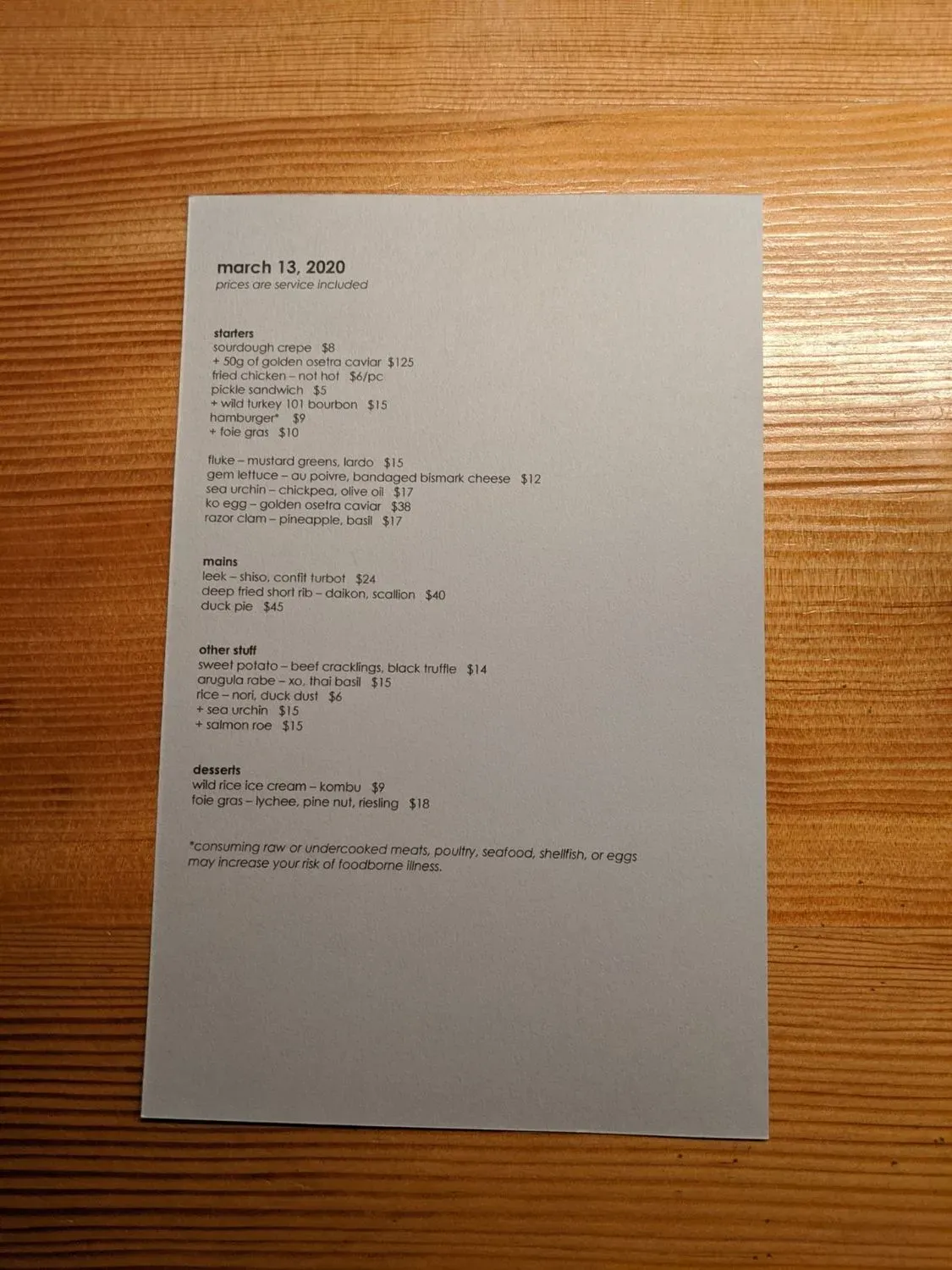 Menu 2