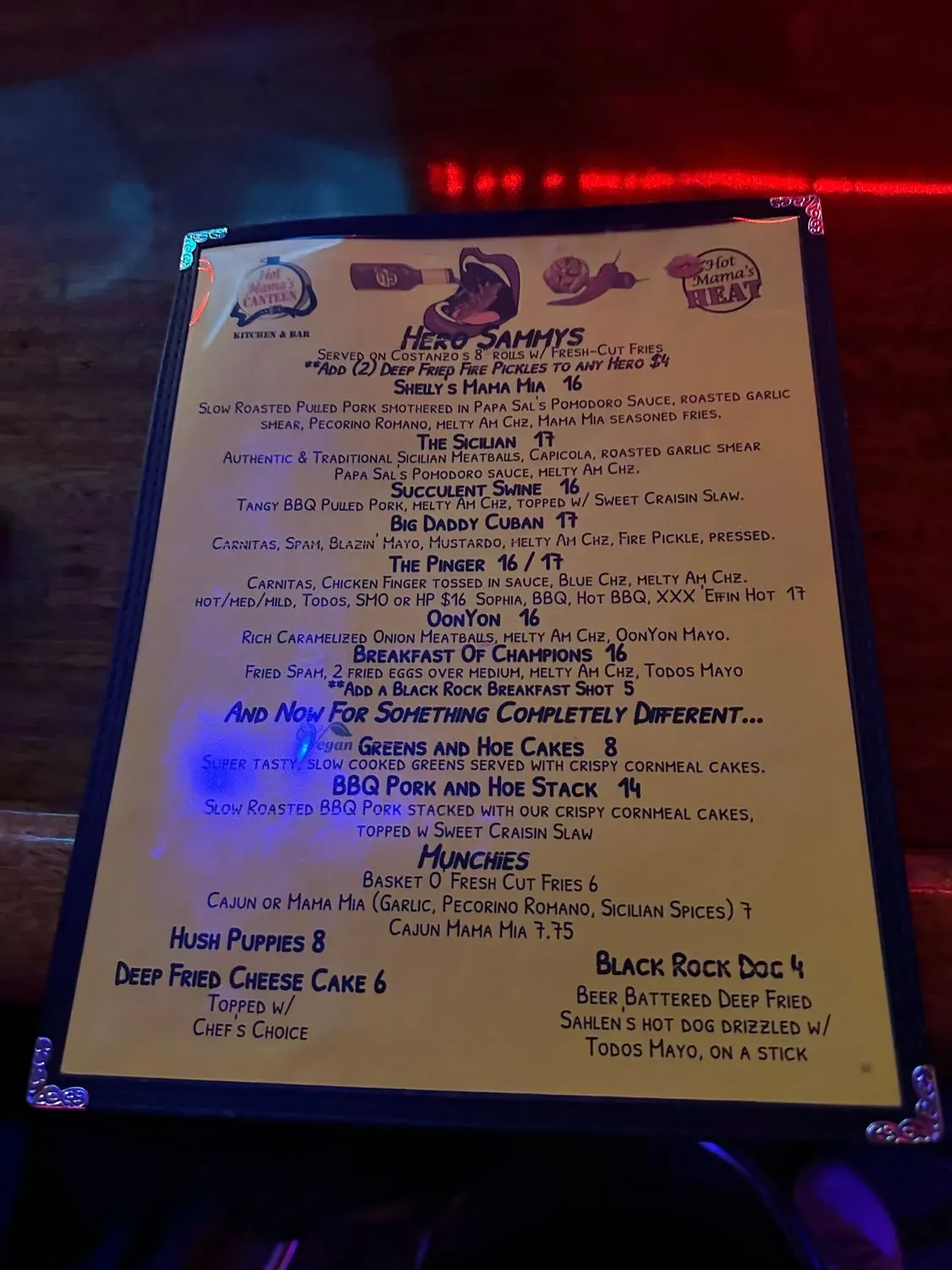 Menu 5