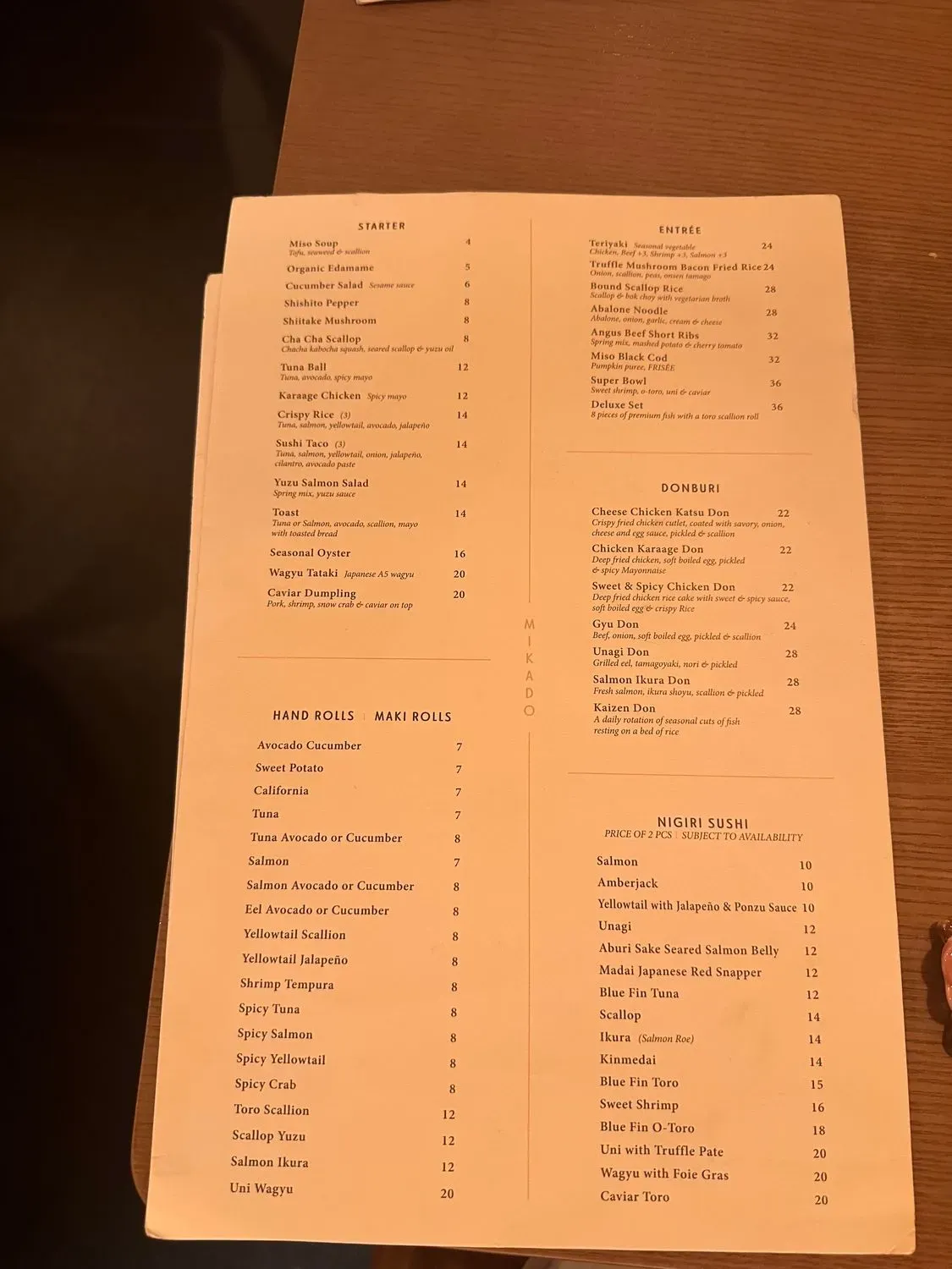 Menu 2