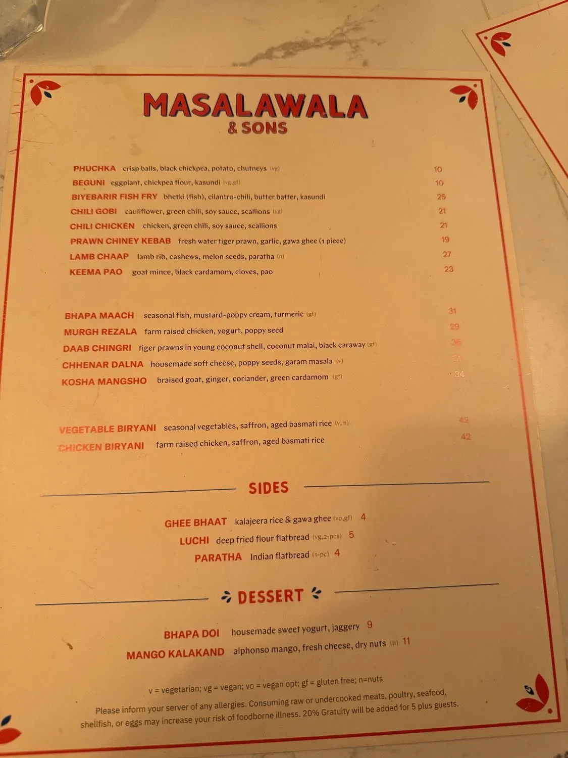 Menu 6