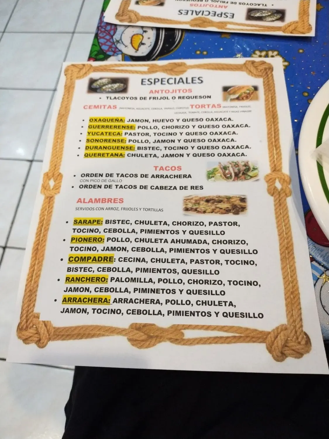 Menu 4