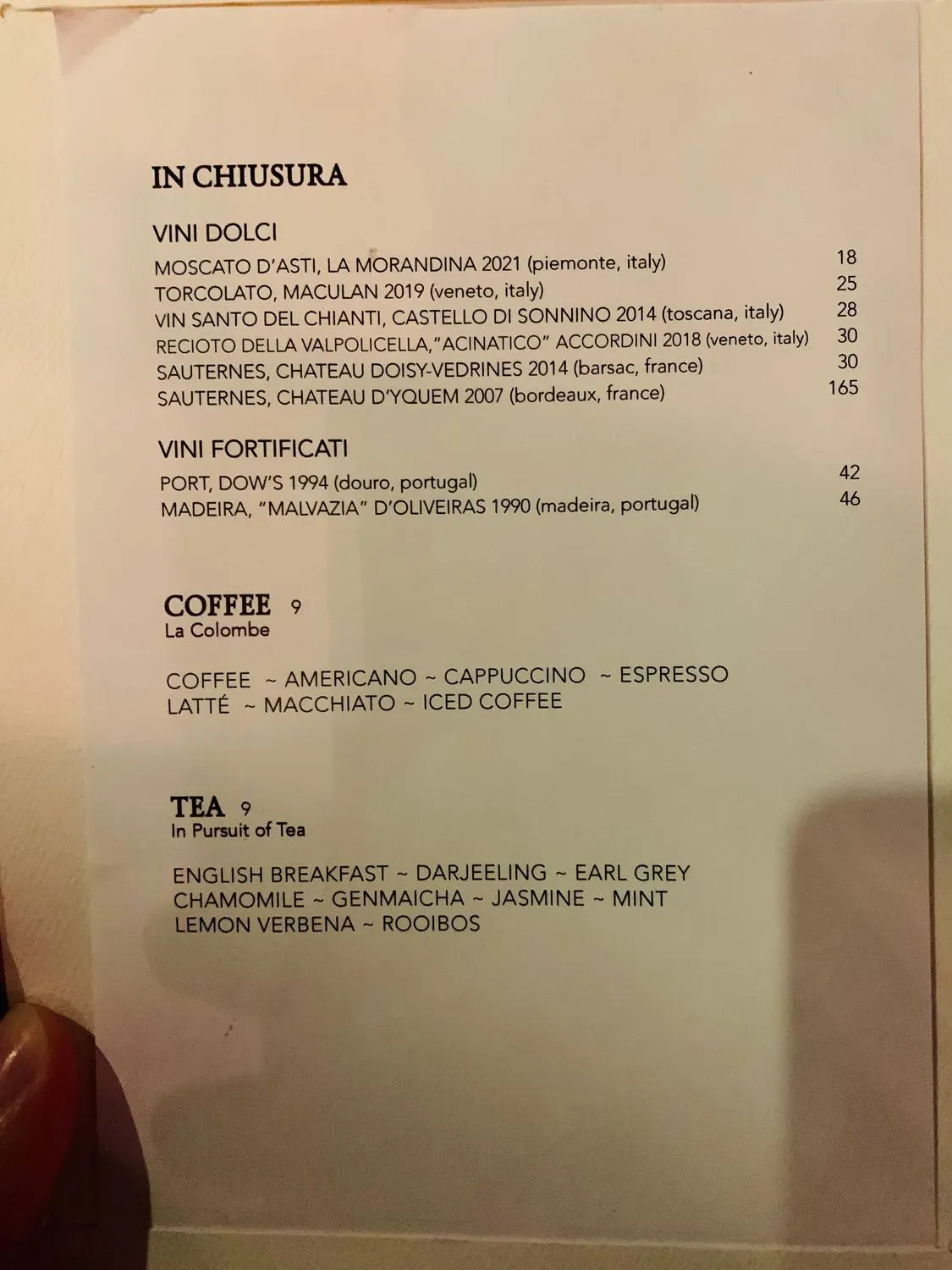 Menu 5