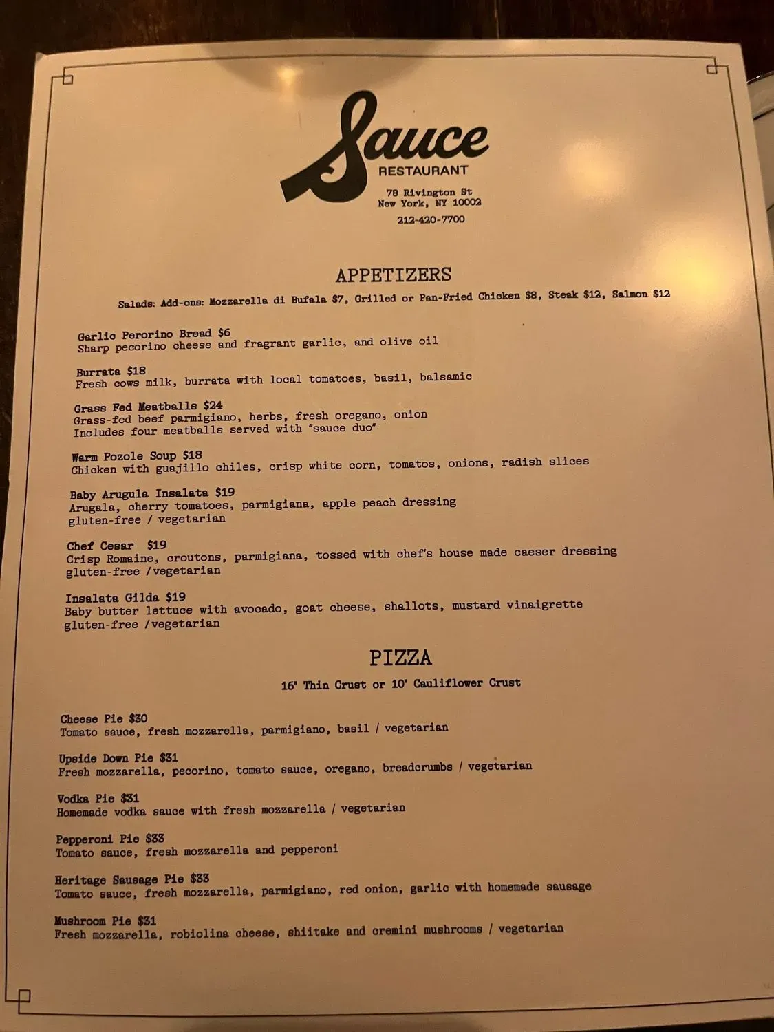 Menu 5