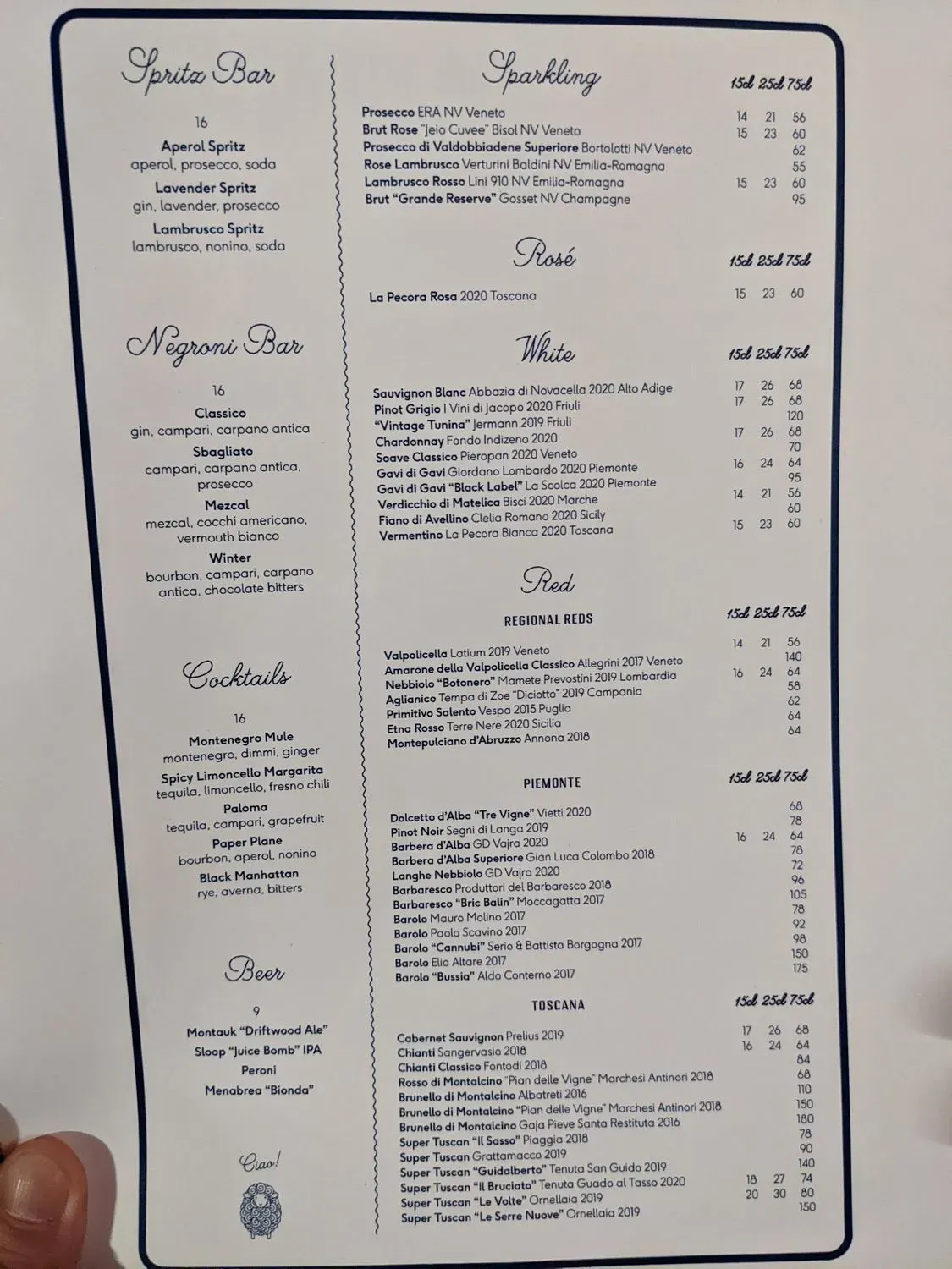 Menu 5