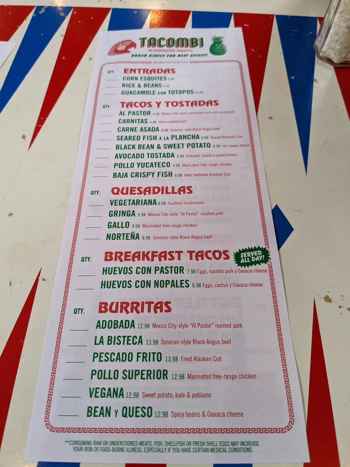 Menu 5