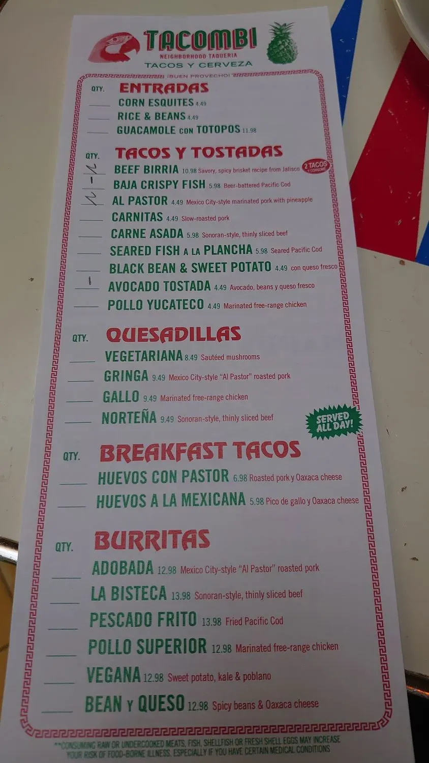 Menu 4