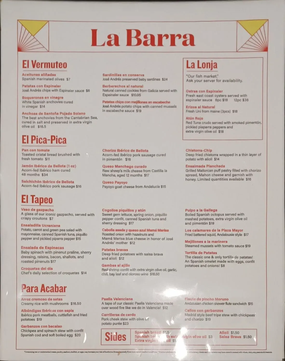 Menu 1