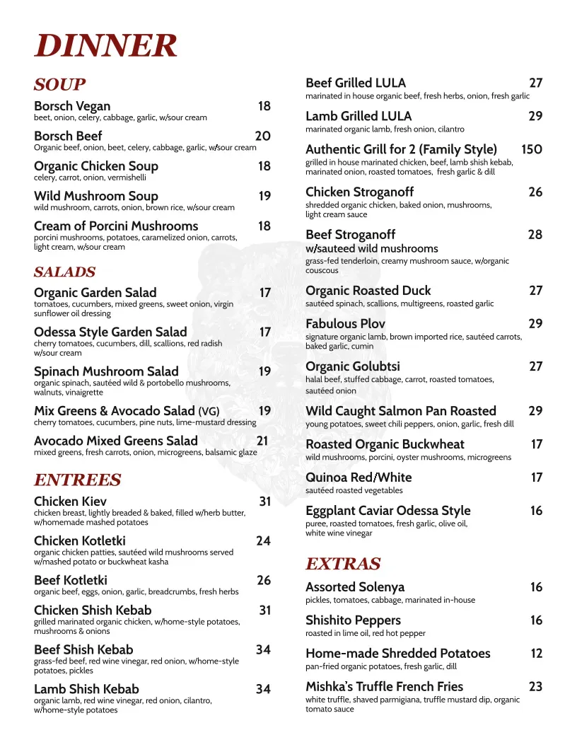 Menu 1