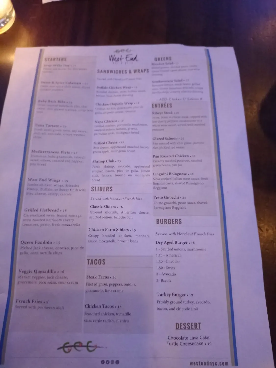 Menu 5