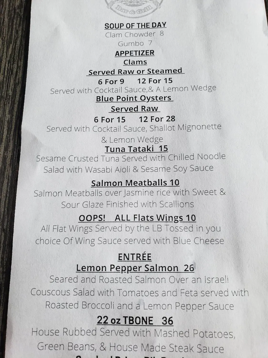 Menu 1