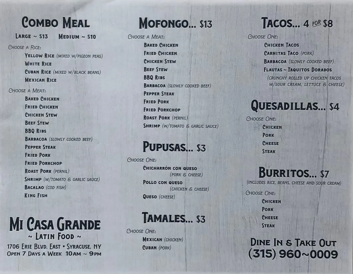 Menu 3