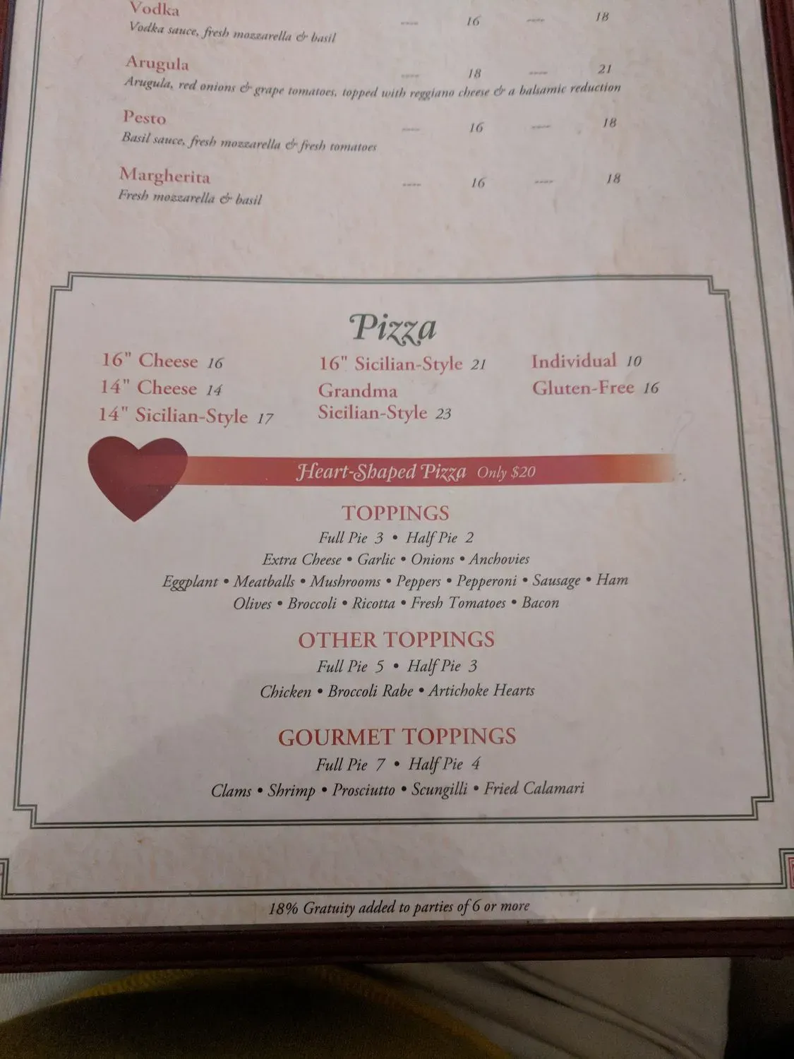 Menu 6