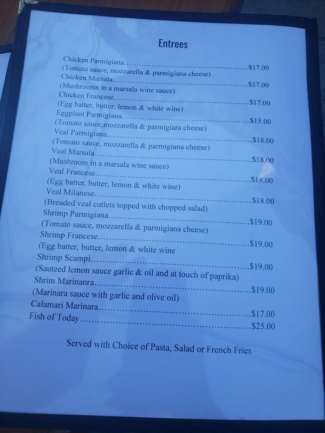 Menu 5