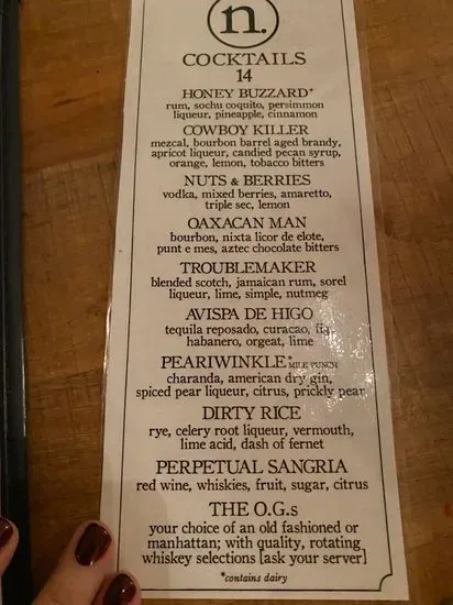 Menu 5