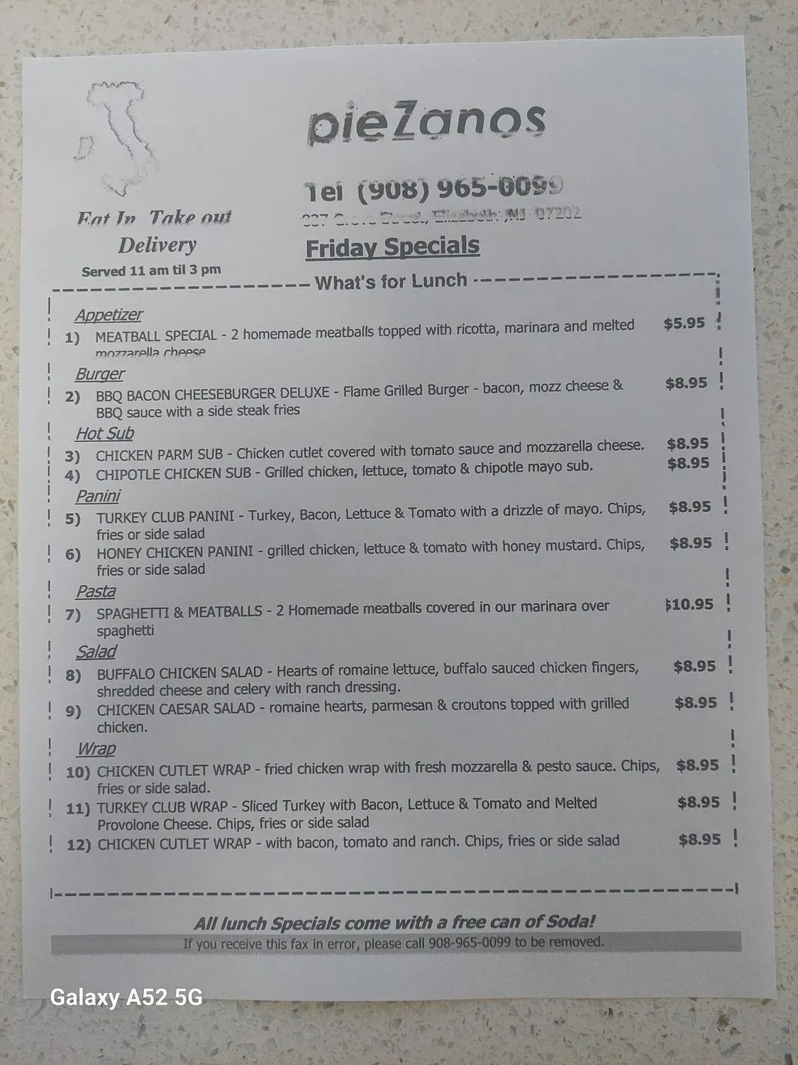 Menu 1