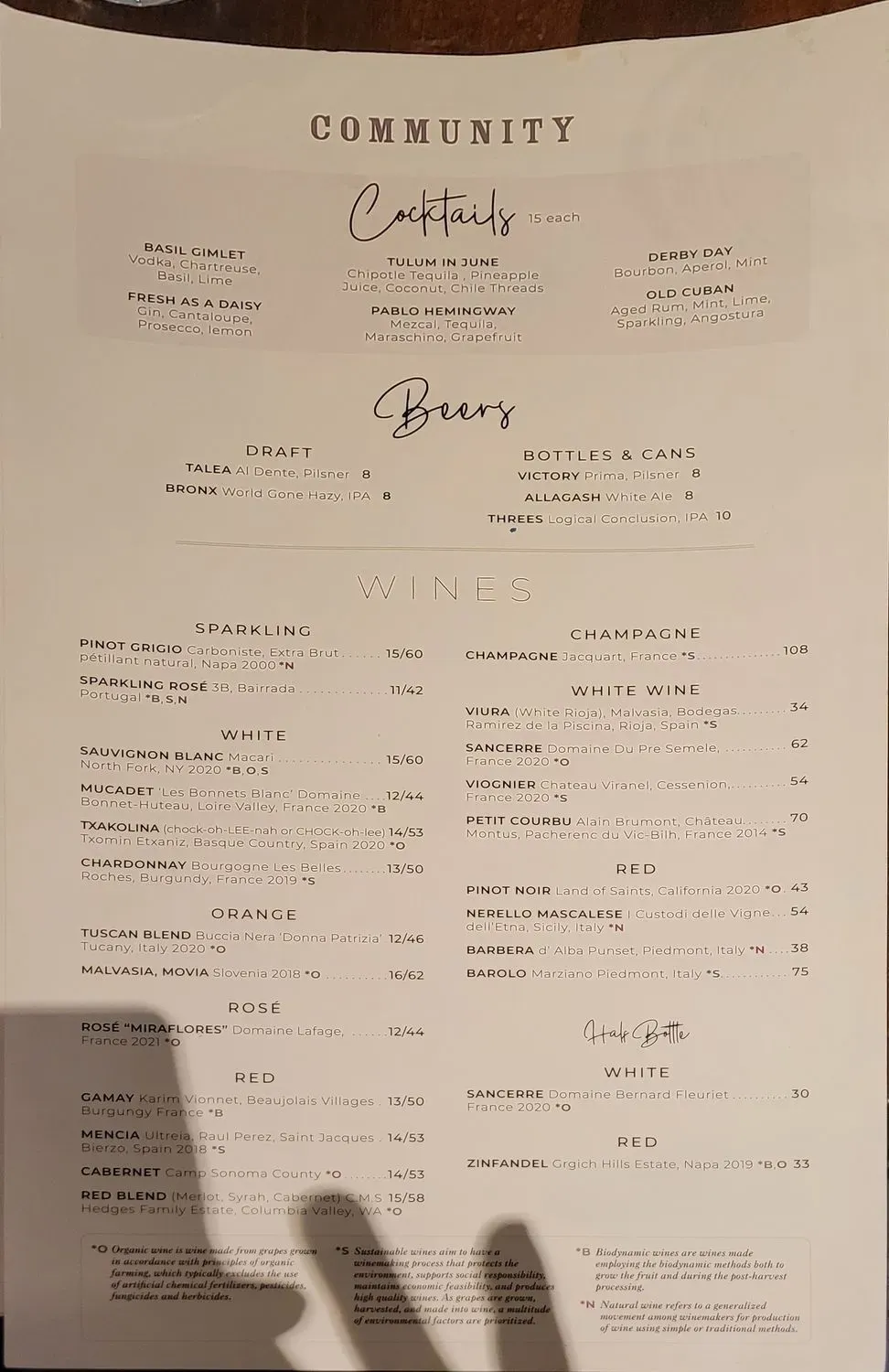 Menu 4