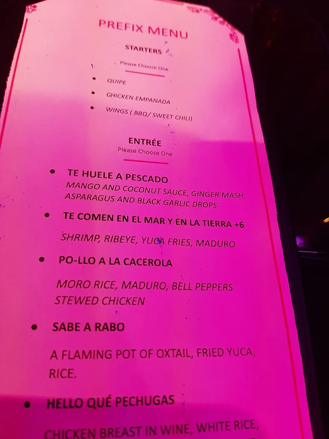 Menu 2