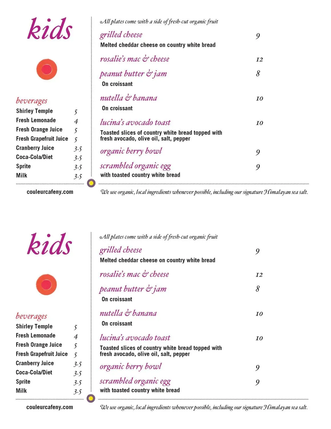 Menu 3