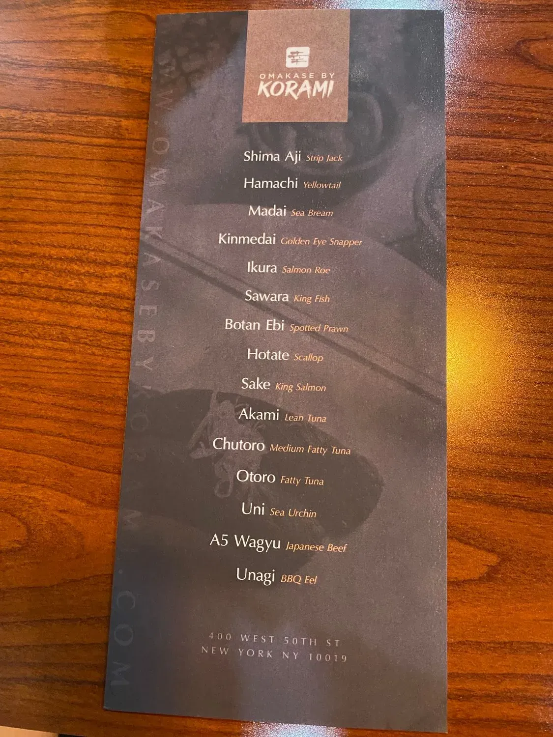 Menu 6