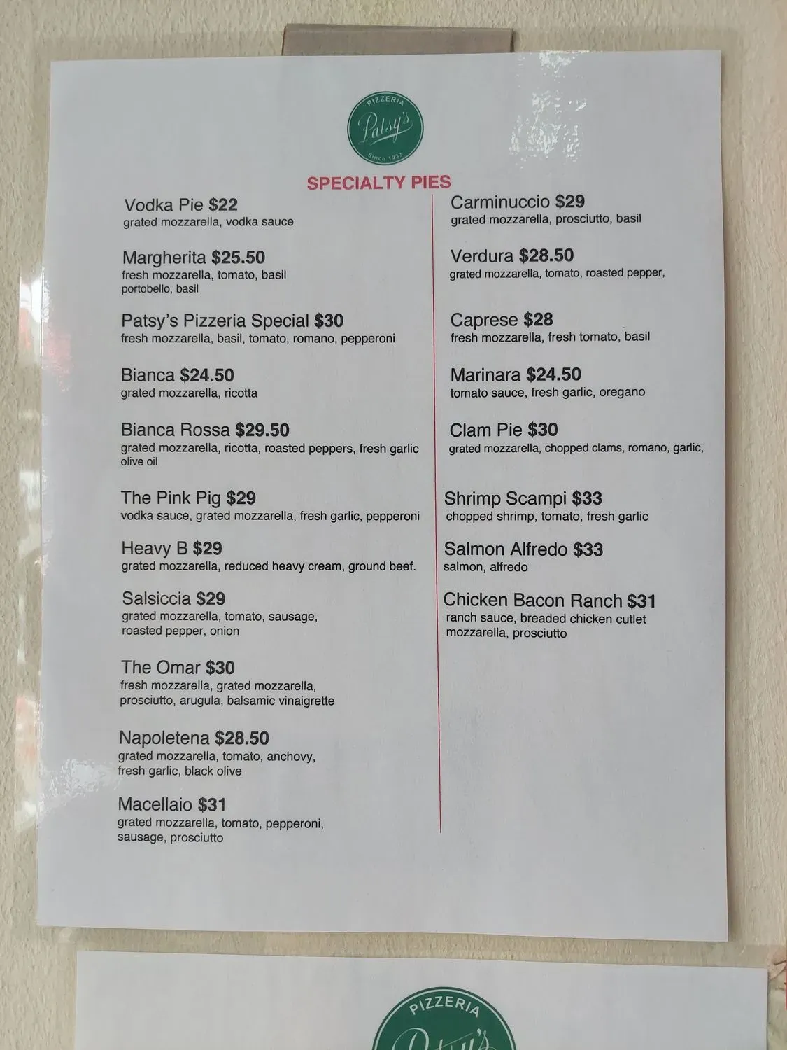 Menu 5