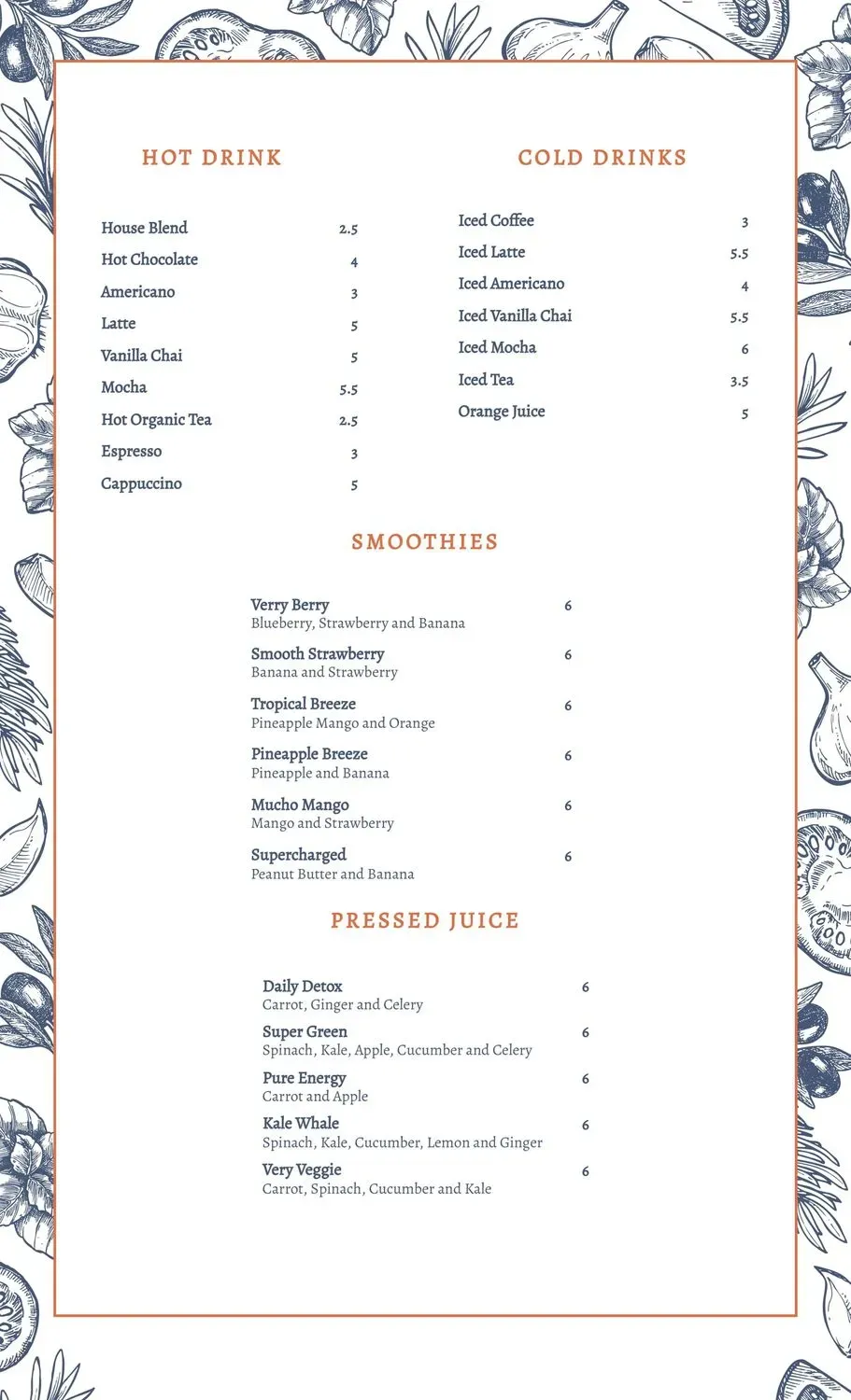 Menu 5