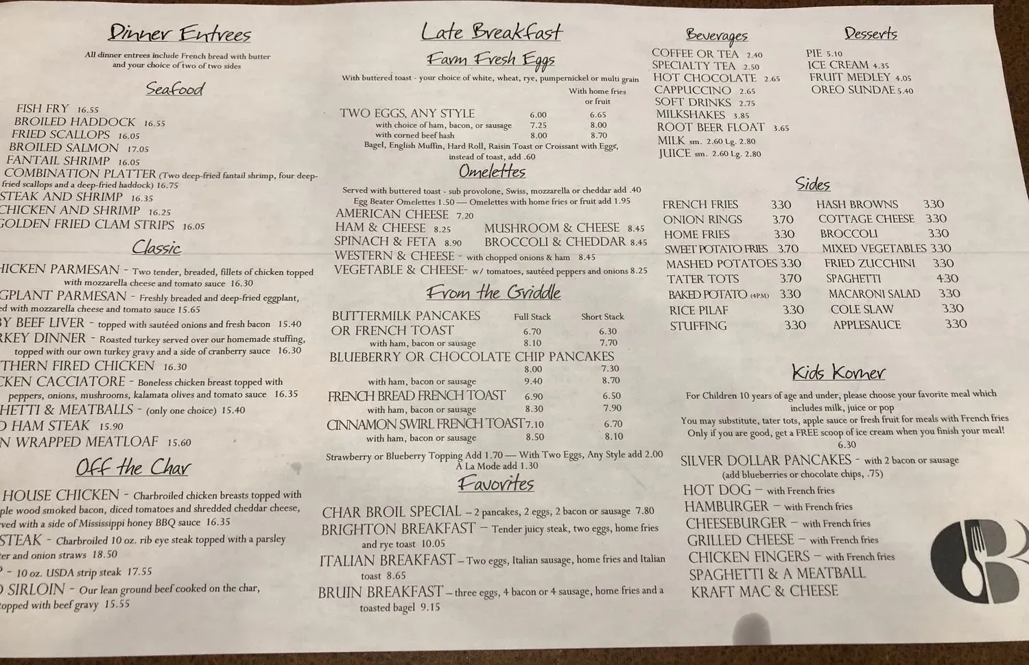 Menu 1