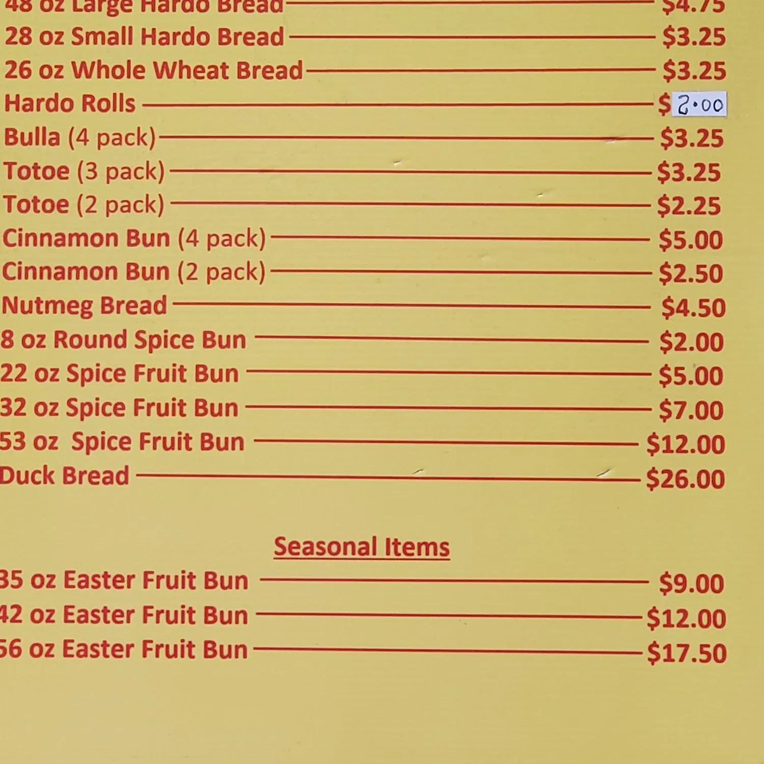 Menu 2