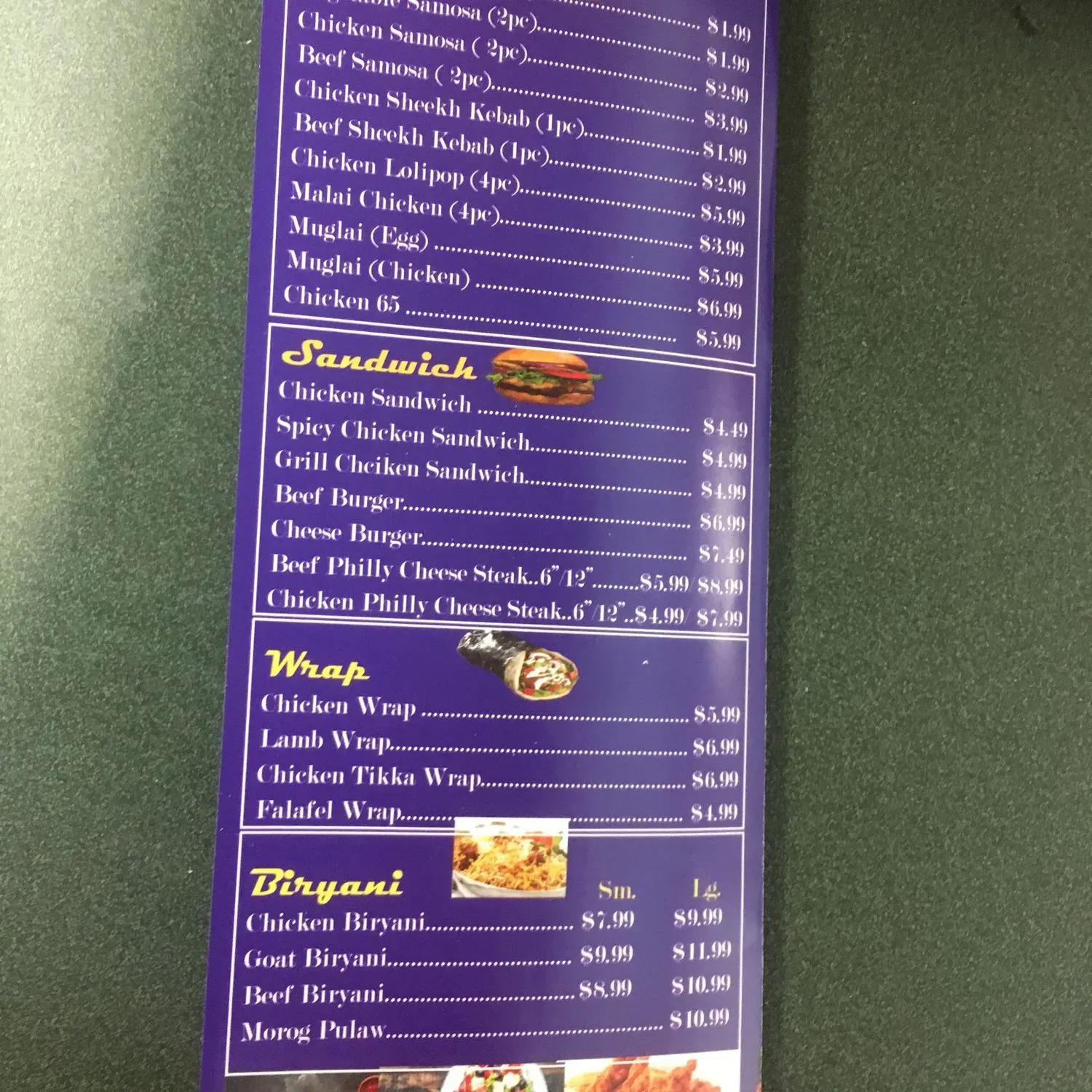 Menu 2