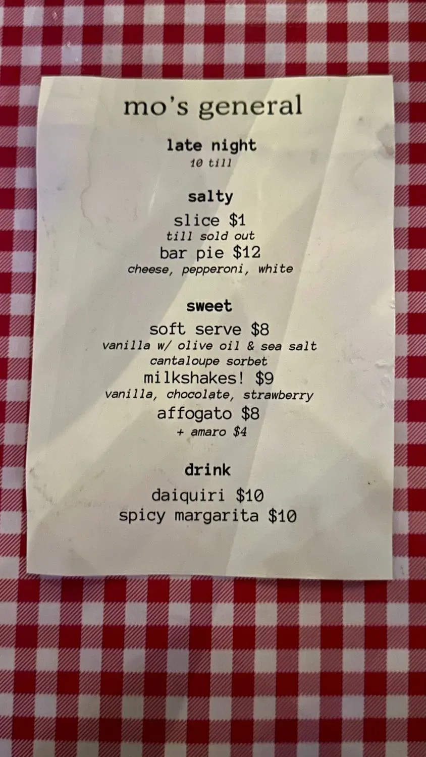 Menu 5