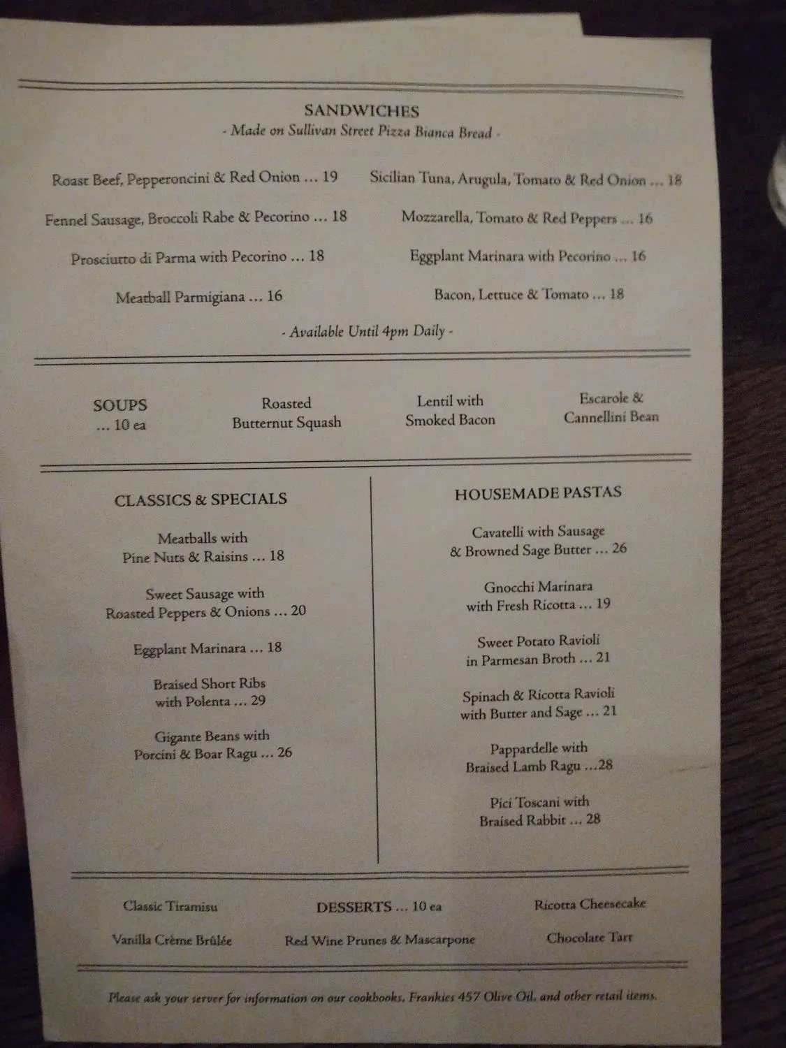 Menu 4