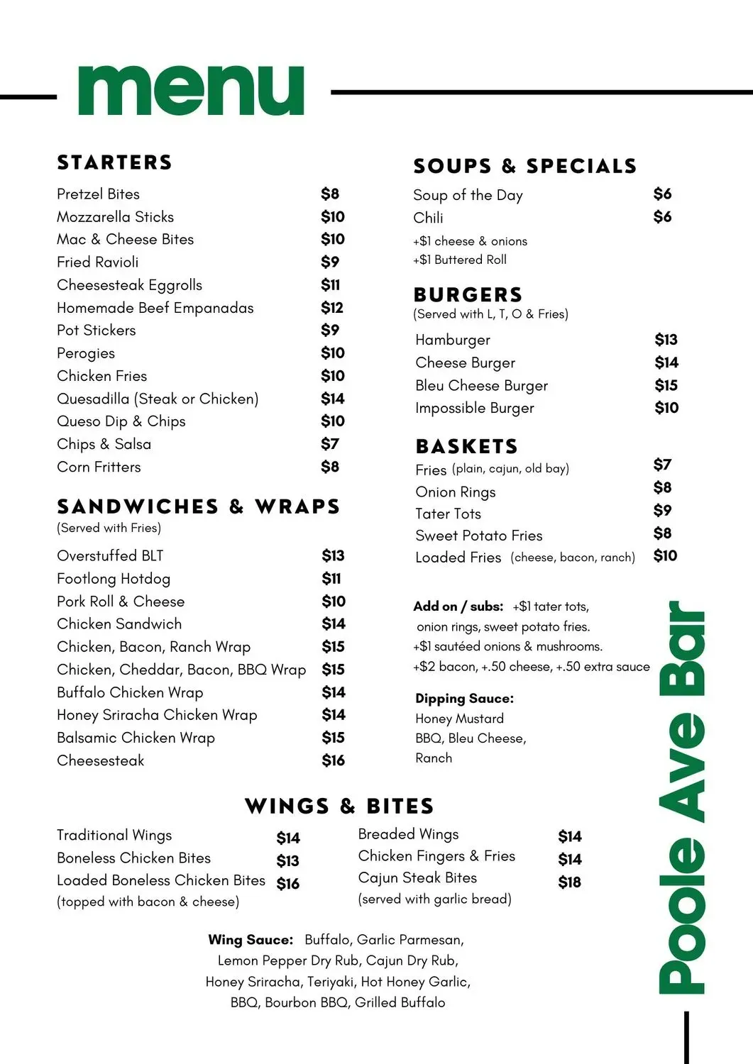 Menu 1