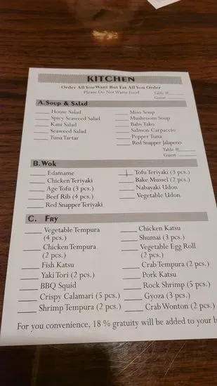 Menu 4