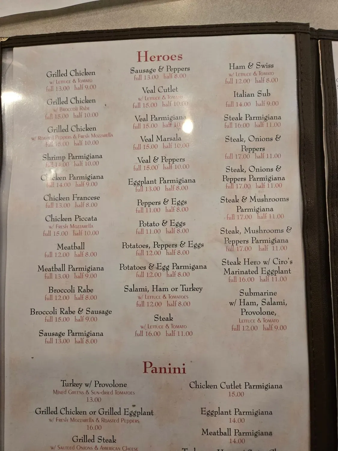 Menu 1