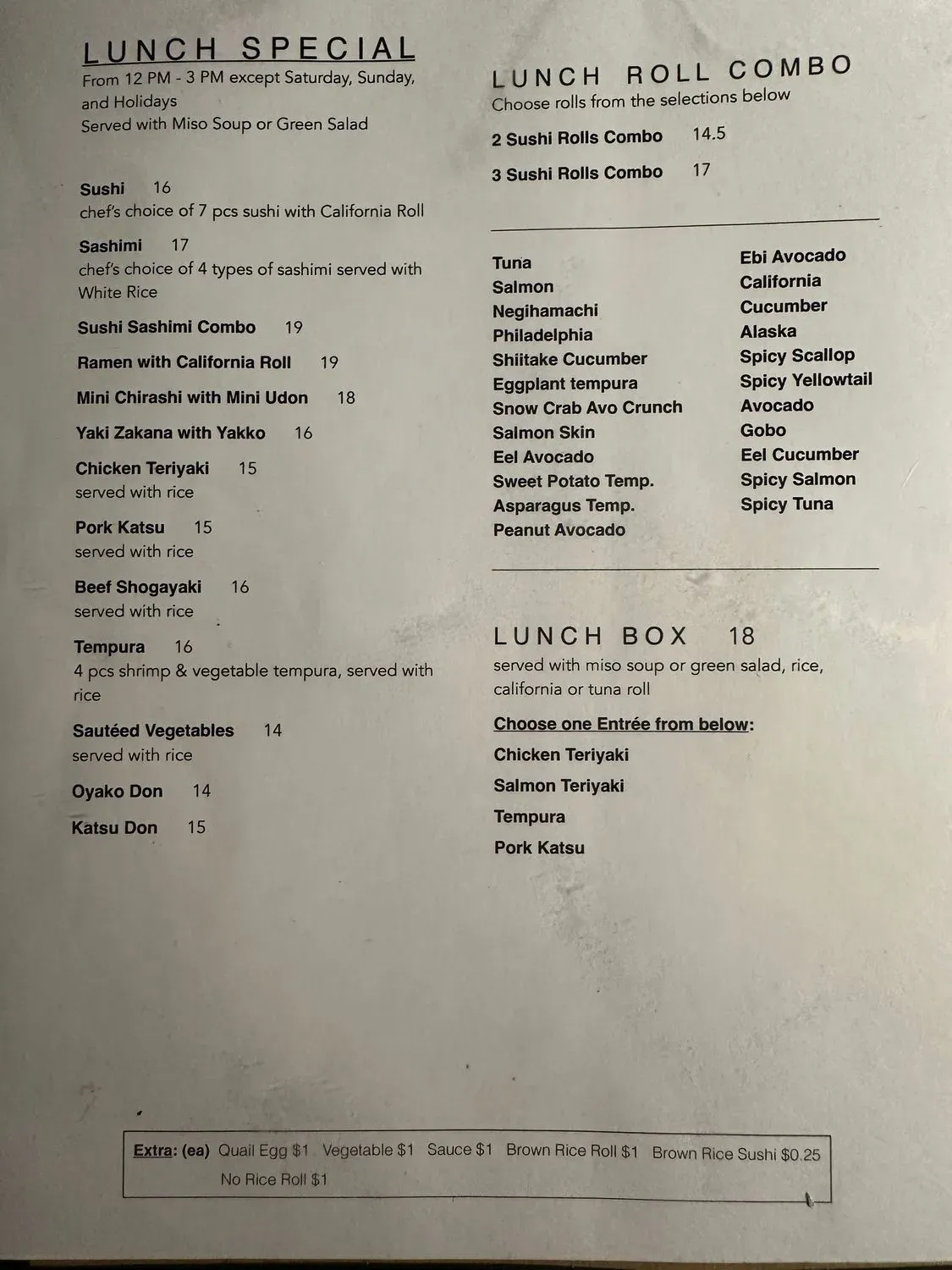 Menu 1