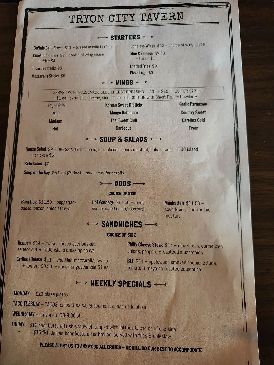 Menu 3