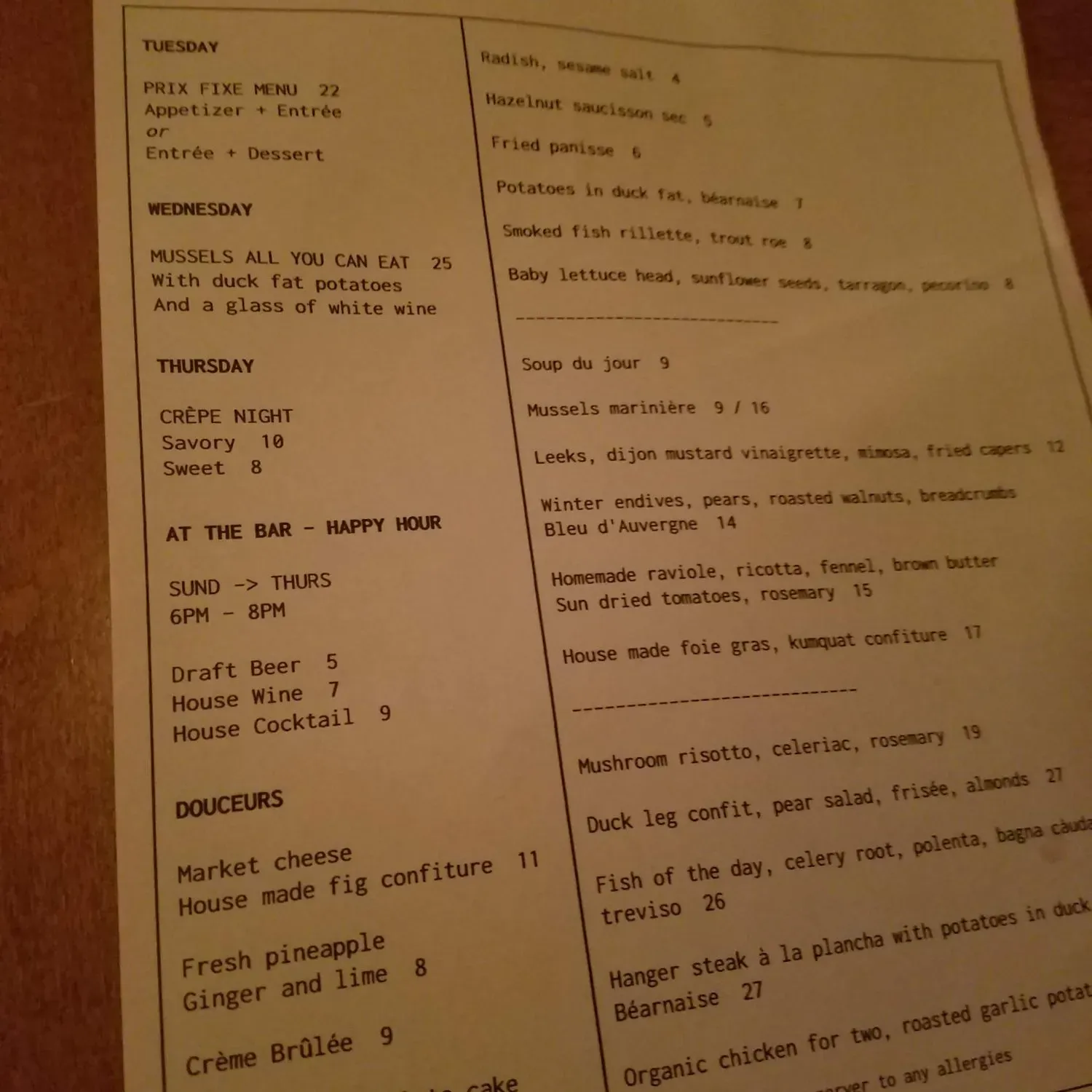 Menu 3